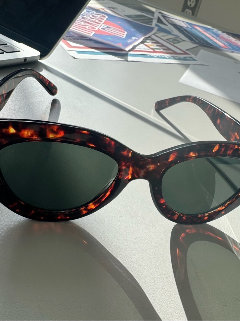 J. Crew Factory Tortoiseshell Rectangular Sunglasses